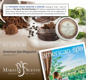 American Spa Magazine January 2017 - Makes Scents Natural Spa Line