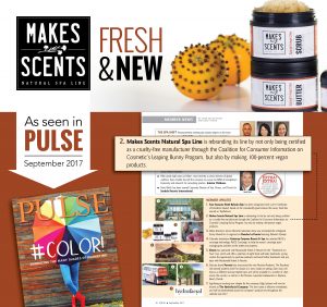 International Spa Association Pulse Magazine September 2017 - Makes Scents Natural Spa Line