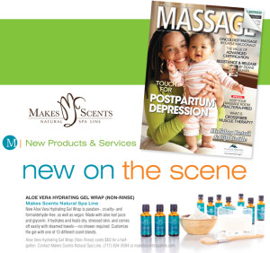 MASSAGE Magazine December 2015 - Makes Scents Natural Spa Line