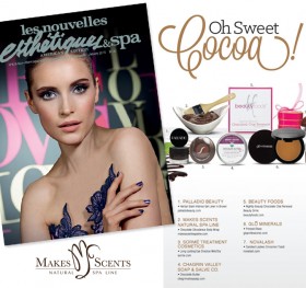 Les Nouvelles Esthétiques & Spa Magazine January 2015 - Makes Scents Natural Spa Line