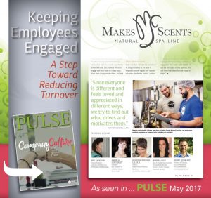 International Spa Association - Pulse Magazine May 2017 - Makes Scents Natural Spa Line