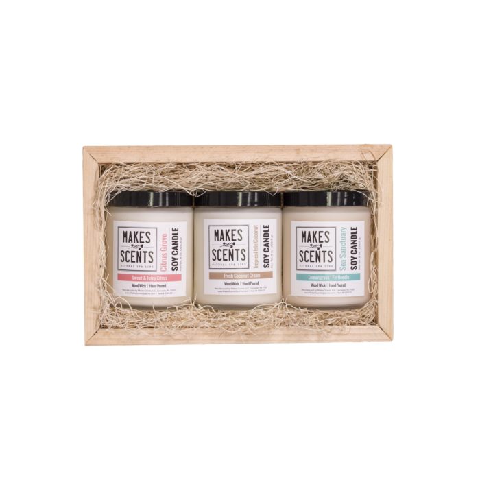 Candle Trio - Makes Scents Natural Spa Line